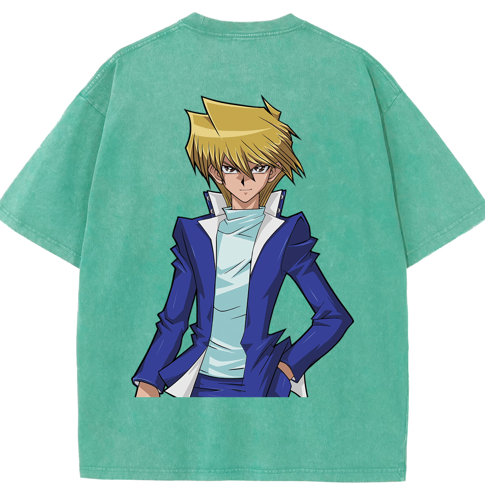 （画像用） 遊☆戯☆王 Yu-Gi-Oh! 綿100% ヴィンテージ風 半袖Tシャツ（背面プリント）